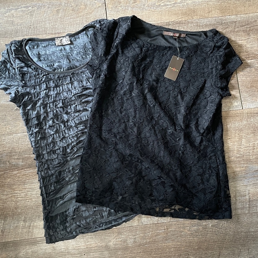 Women’s Y2K T-shirt Bundle Size Medium - 4 Joan Vass Fever Lavish Vintage Suzie - Picture 4 of 5